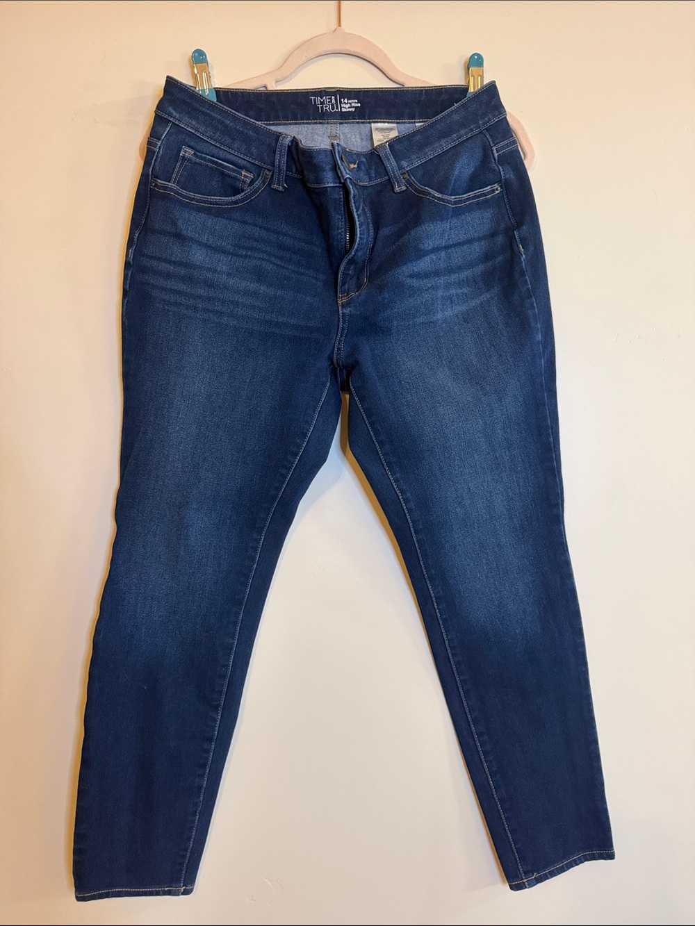 Time and Tru Dark Indigo Skinny Jeans